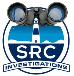 Logo with binoculars